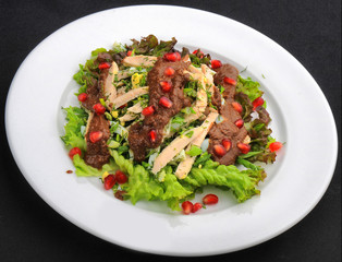 beautiful and tasty food on a plate