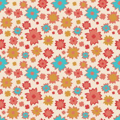 seamless pattern with flowers