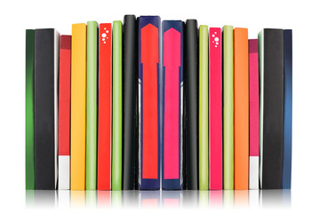 many colorful books