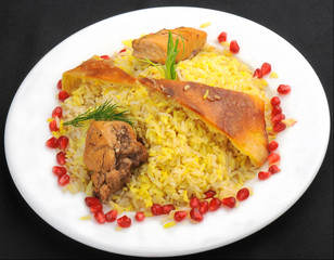 beautiful and tasty food on a plate