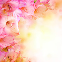 Obraz na płótnie Canvas pink flower design