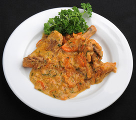 beautiful and tasty food on a plate