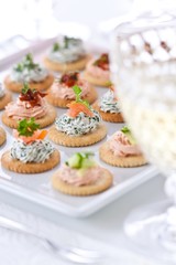 Finger food and wine