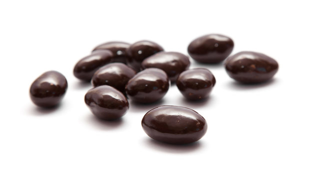 chocolate-coated almonds