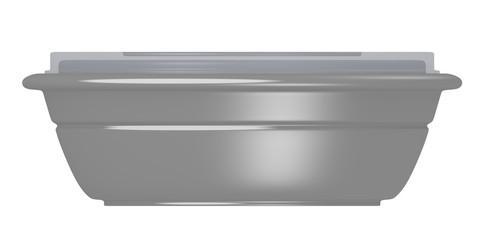 3d render of kitchen dish