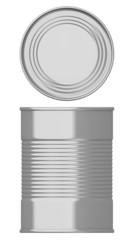 3d render of food can