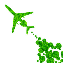 airplane, vector abstract background