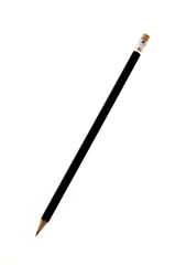 Black pencil isolated on white