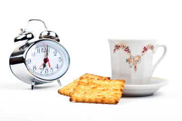 cup of coffee and watch close-up