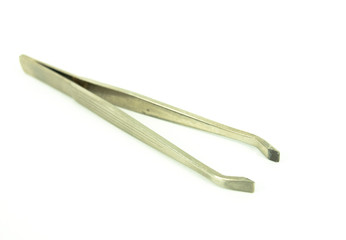 metallic tweezers
