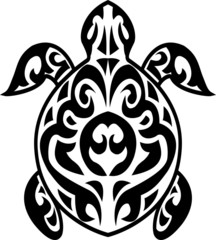 Turtle tribal tattoo