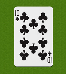 Play Card Club Ten