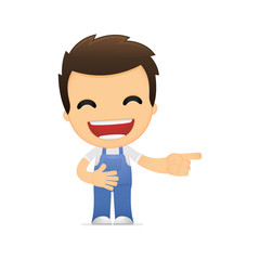 funny cartoon mechanic