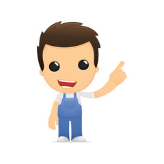 funny cartoon mechanic