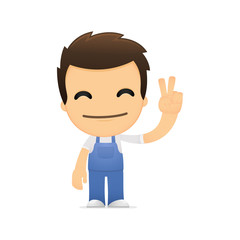 funny cartoon mechanic