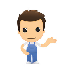 funny cartoon mechanic