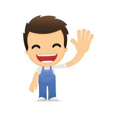 funny cartoon mechanic