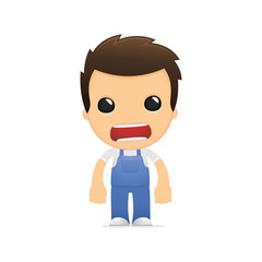 funny cartoon mechanic