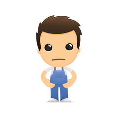 funny cartoon mechanic