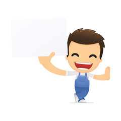 funny cartoon mechanic