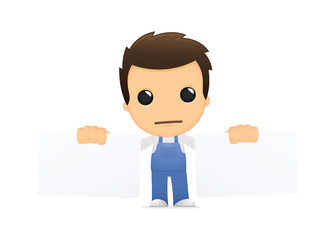 funny cartoon mechanic