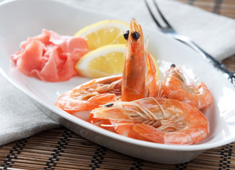 Королевские креветки .