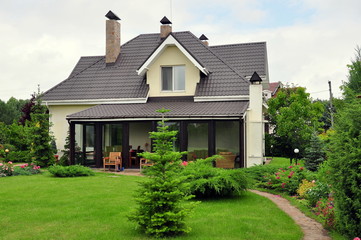 a path goes to house