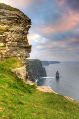 Cliffs of Moher at sunset, Co. Clare, Ireland