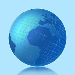 3D image of the globe