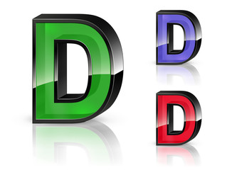 D - 3D Letters