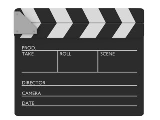 Obraz premium Closed cinema slate