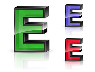 E - 3D Letters