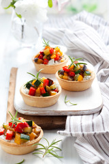Tartlets with vegetables