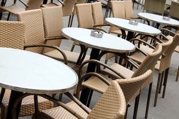 restaurant chairs outdoor