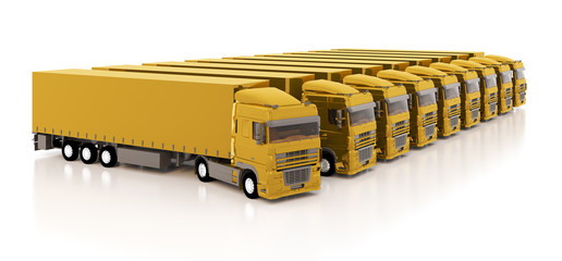 Set of the trucks