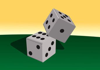 Würfel Spiel 3D Vektor