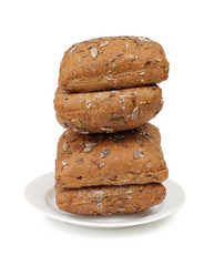 Bakery on white plate