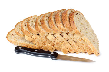 Bread cut and knife