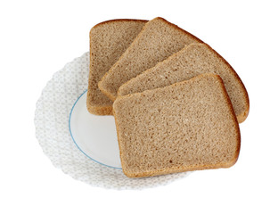 Bread food on plate