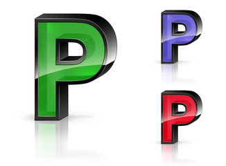 P - 3D Letters
