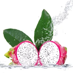 Abwaschbare Fototapete Drachenfruchtspritzer © Photobeps