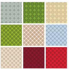 Set of 9 simple abstract seamless patterns