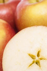 Nahaufnahme Braeburn Äpfel