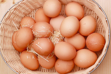 brown eggs