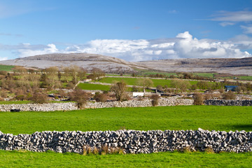 Irish scenery of Burren in Co. Clare