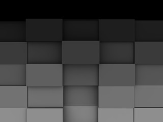 illustration of a abstract black square background