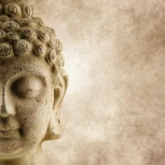 Fototapete Buddha Buddha-Grunge-Gesicht