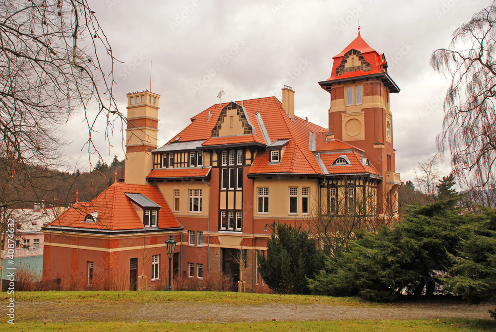 Wall mural beautiful mansion (czech republic)