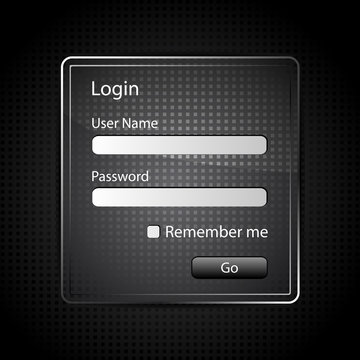 Glass Login Page