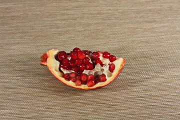 ripe and juicy pomegranate